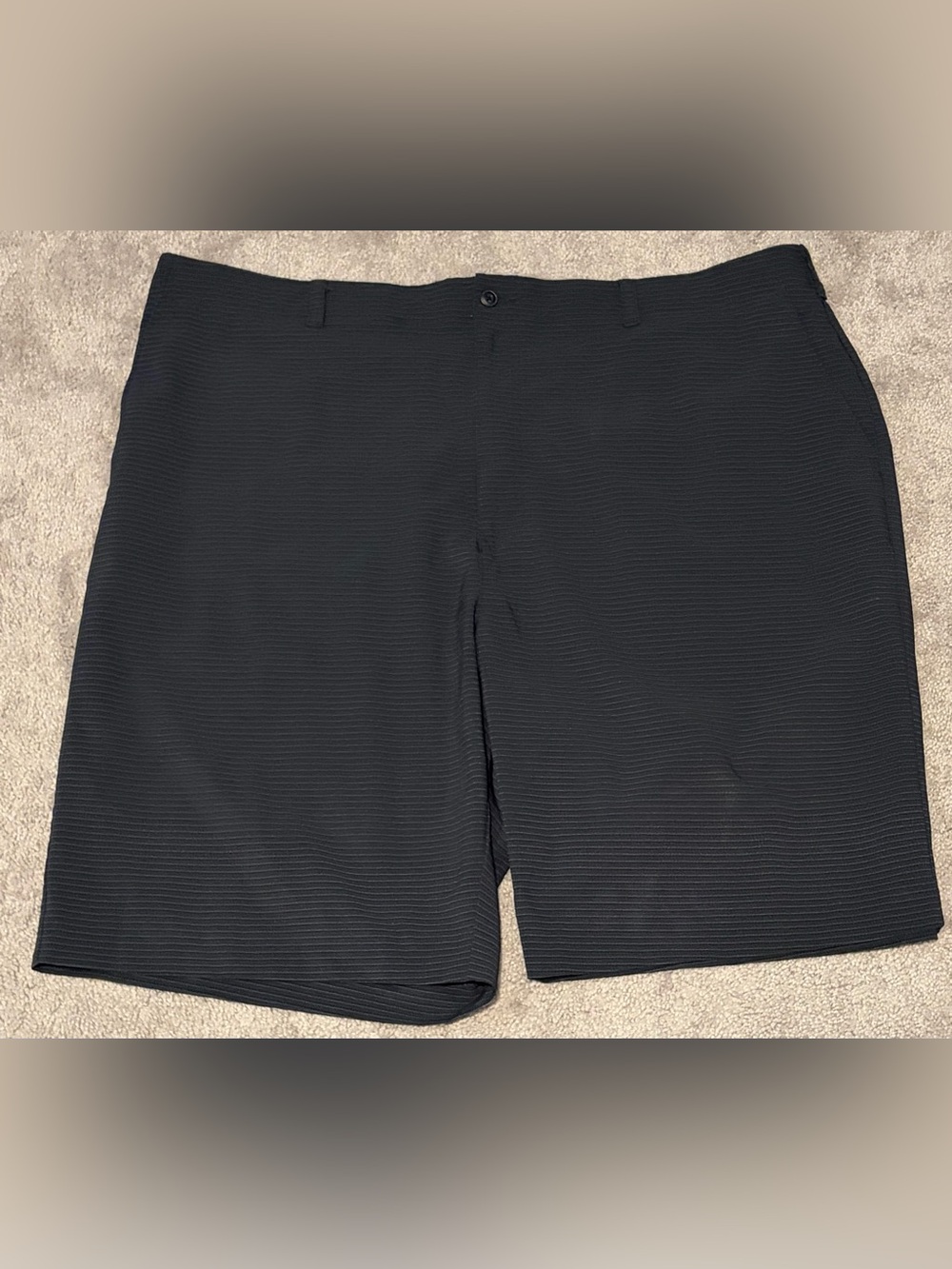 Ben Hogan Men’s Black Striped Golf Shorts Size 46x10 Big And Tall